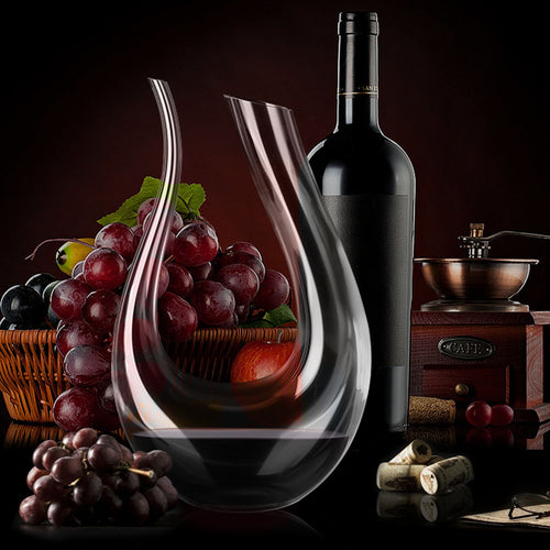 YKPuii 1500ML Big Decanter Handmade Crystal Red Wine Brandy Champagne Glasses