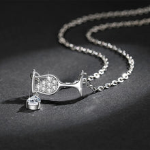 Load image into Gallery viewer, Drop Crystal Zircon Wine Glass Pendant Women Necklace