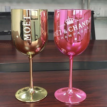 Load image into Gallery viewer, Plastic White Champagne Coupes Cocktail glass MOET Champagne Flutes