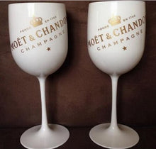 Load image into Gallery viewer, Plastic White Champagne Coupes Cocktail glass MOET Champagne Flutes