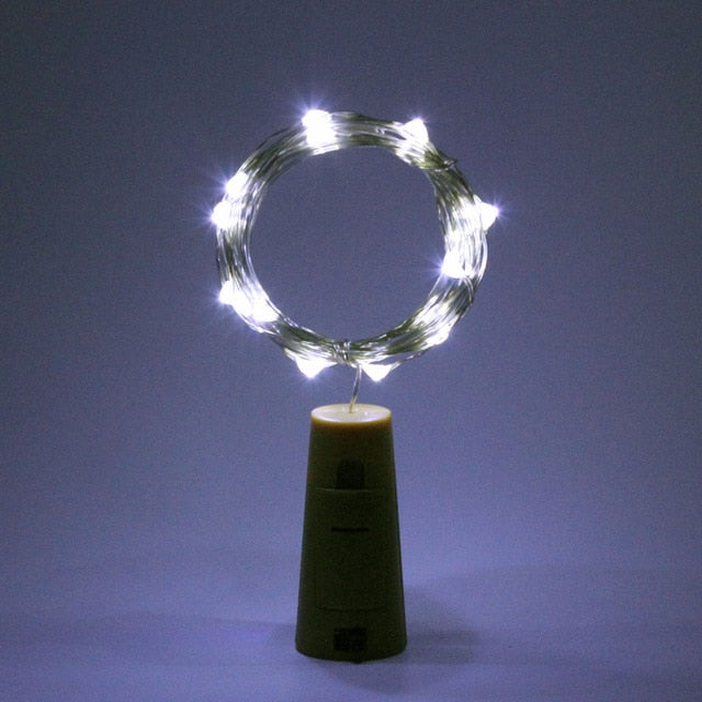 1M 2M LED Garland Copper Silver Wire String Lights