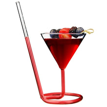Load image into Gallery viewer, Creative Screw Spiral Straw Molecular Cocktail &amp; Martini Glass